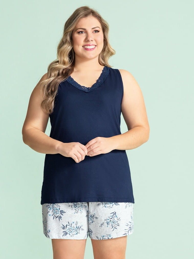 SHORT DOLL FEMININO ÂNGELA PLUS SIZE