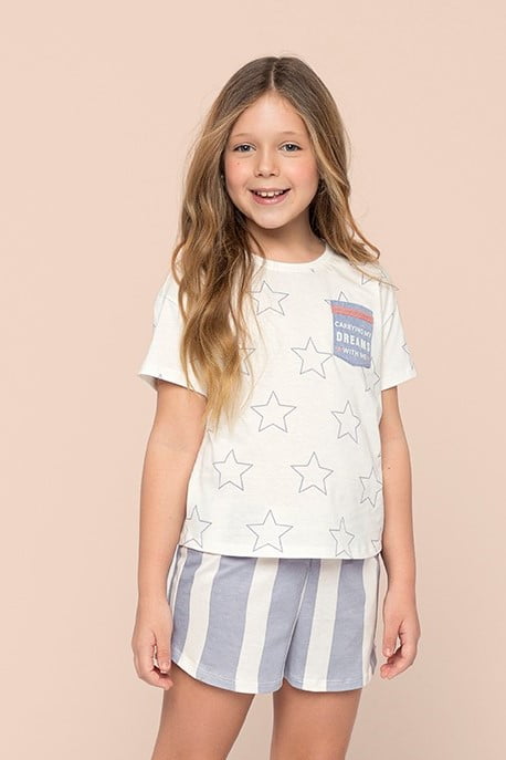  SHORT DOLL ESTRELAS INFANTIL MENINA