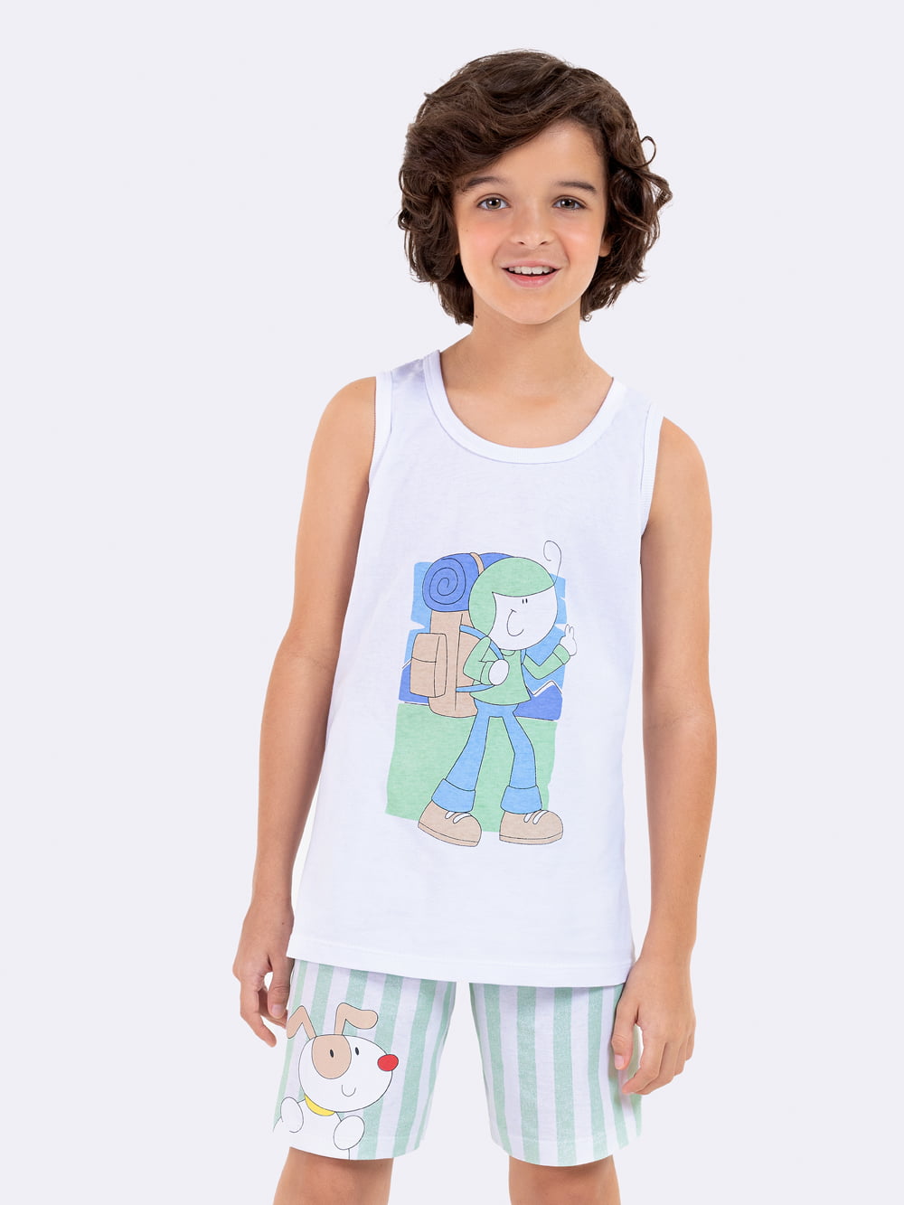 PIJAMA INFANTIL REGATA CURTO PEDRINHO