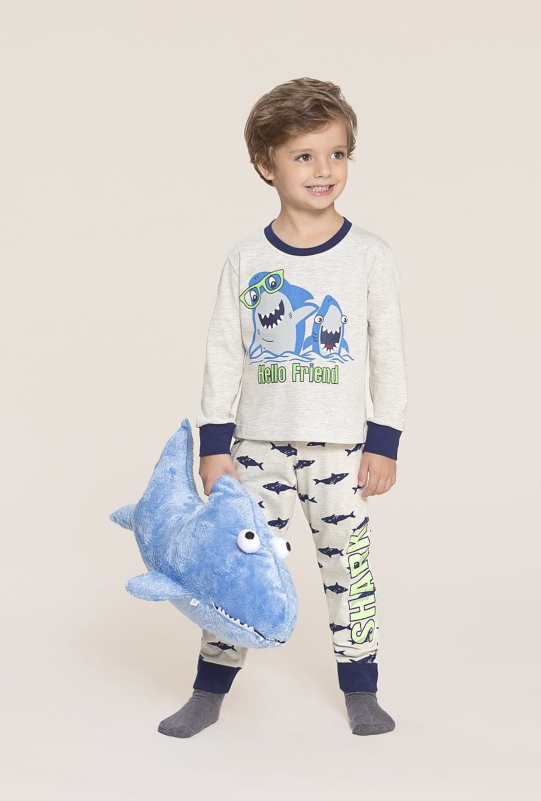  PIJAMA INFANTIL LONGO BENTO BRILHA NO ESCURO