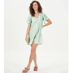 CAMISOLA FEMININA GREEN COM BOTÕES