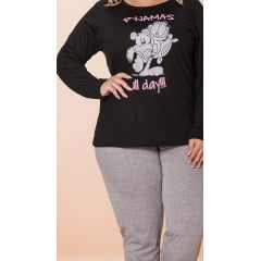 PIJAMA FEMININO GARFIELD PLUS SIZE 