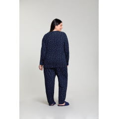 PIJAMA FEMININO LAVÍNIA EM VISCOLYCRA PLUS SIZE