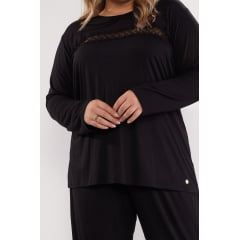 PIJAMA FEMININO EM VISCOLYCRA  LUISA PLUS SIZE