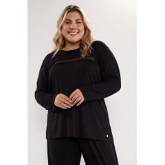 PIJAMA FEMININO EM VISCOLYCRA  LUISA PLUS SIZE