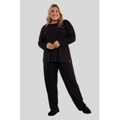 PIJAMA FEMININO EM VISCOLYCRA  LUISA PLUS SIZE