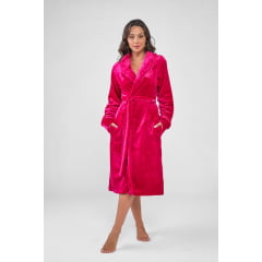 ROBE FEMININO MIDI EM SOFT FLEECE PINK