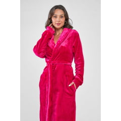 ROBE FEMININO MIDI EM SOFT FLEECE PINK