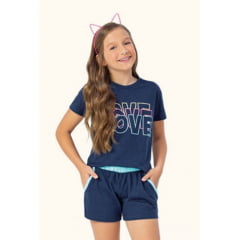  SHORT DOLL BLUE LOVE MENINA