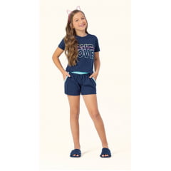  SHORT DOLL BLUE LOVE MENINA