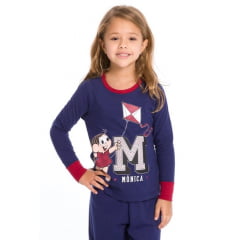 PIJAMA INFANTIL MENINA MÔNICA - PIPA