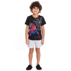 PIJAMA INFANTIL MENINO CURTO HOMEM ARANHA 