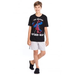 PIJAMA INFANTIL MENINO CURTO HOMEM ARANHA 