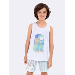 PIJAMA INFANTIL REGATA CURTO PEDRINHO