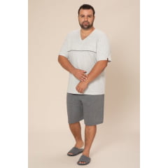 PIJAMA MASCULINO CURTO  DOMINIC PLUS SIZE  