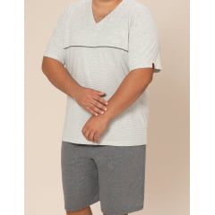 PIJAMA MASCULINO CURTO  DOMINIC PLUS SIZE  