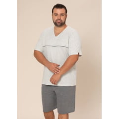 PIJAMA MASCULINO CURTO  DOMINIC PLUS SIZE  