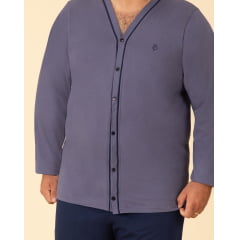 PIJAMA MASCULINO  LONGO COM ABERTURA FRONTAL  JONAS PLUS SIZE